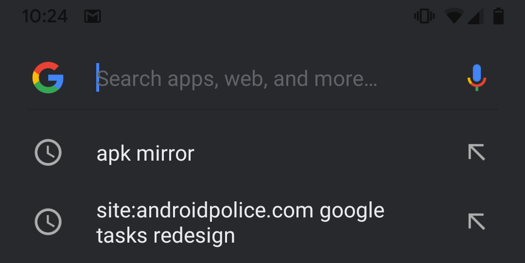 Google Search app experiments with Dark Theme [APK Download]