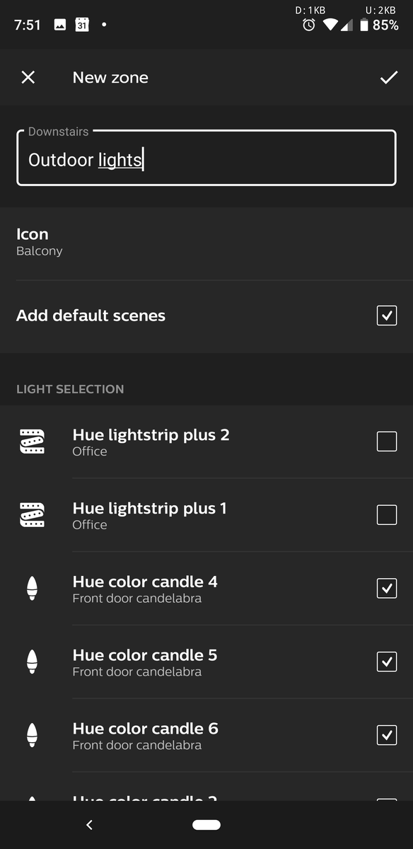 Hue app adds 'Zones' for custom light grouping