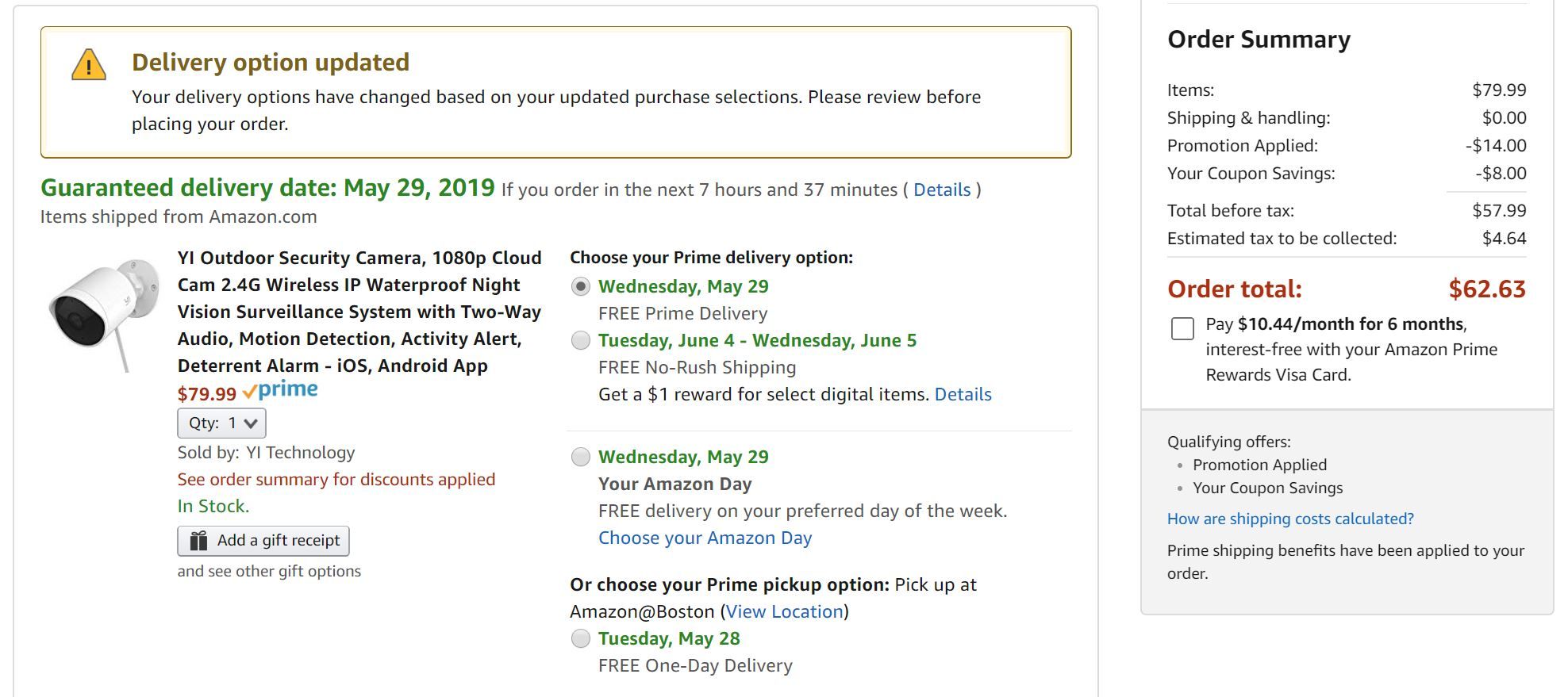 Yi Outdoor Camera on sale for 58 (22 off) at Amazon