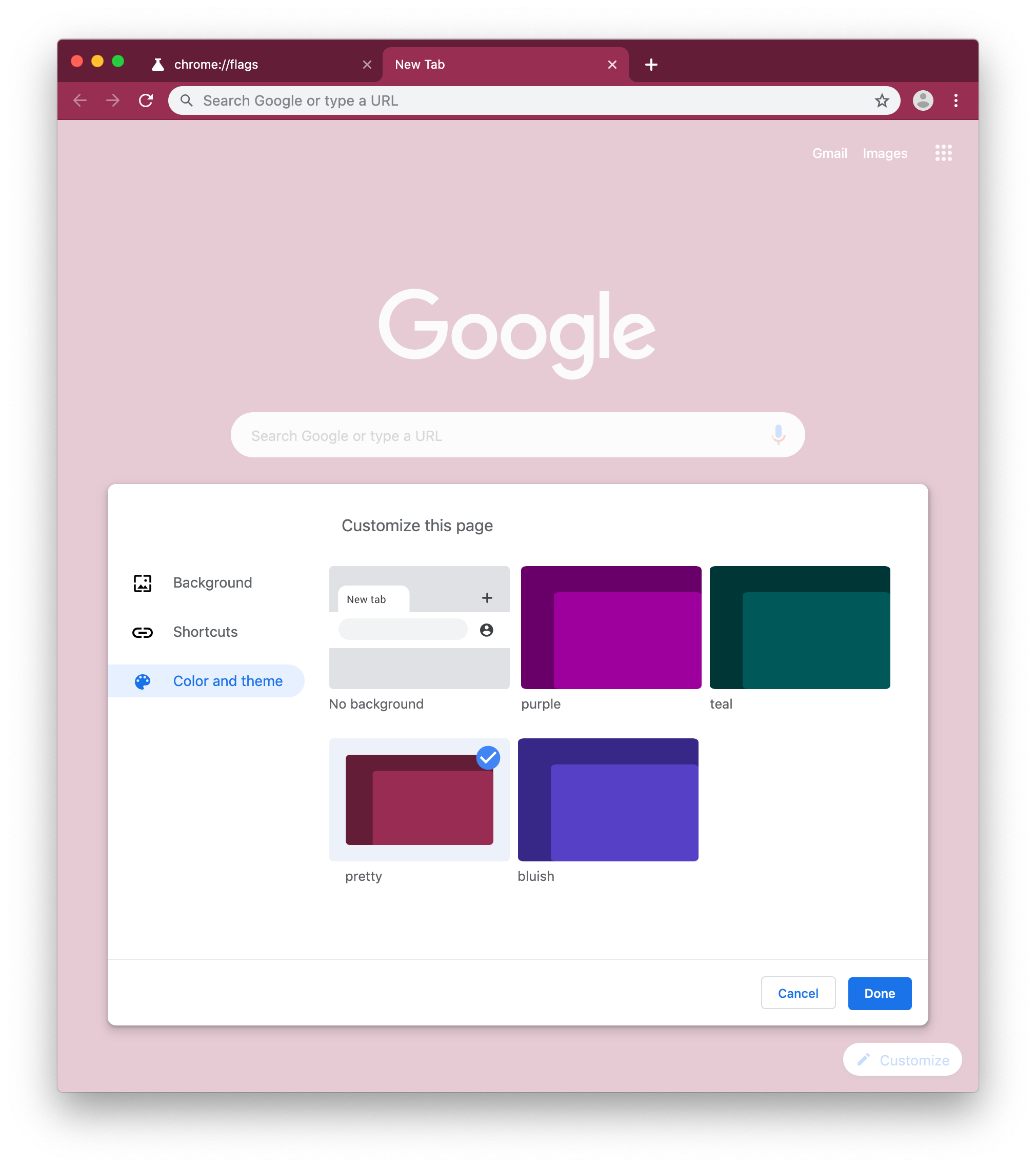 [Update More themes, improved interface] Chrome Canary 77 adds native