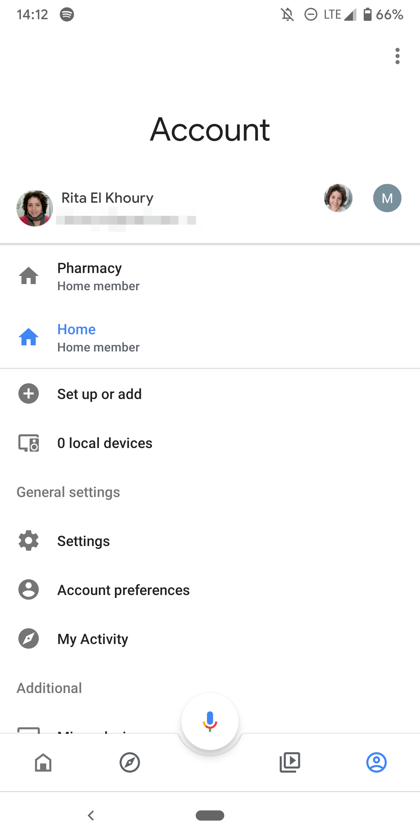 Google sales home account