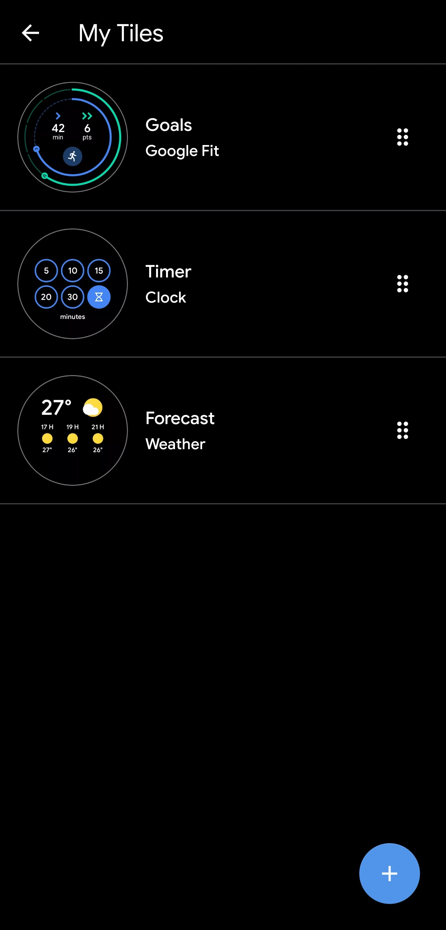 The Wear OS by Google phone app gets a proper tile manager