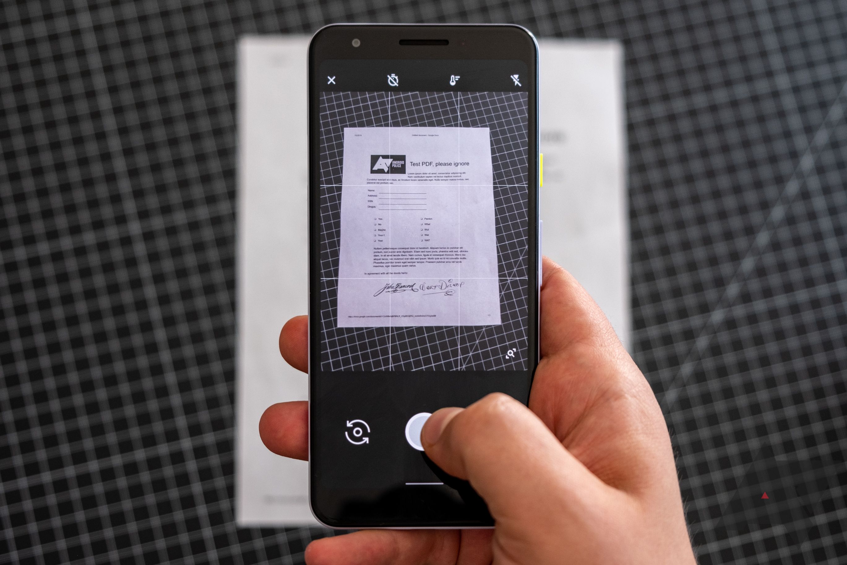 How to scan documents Android phone or