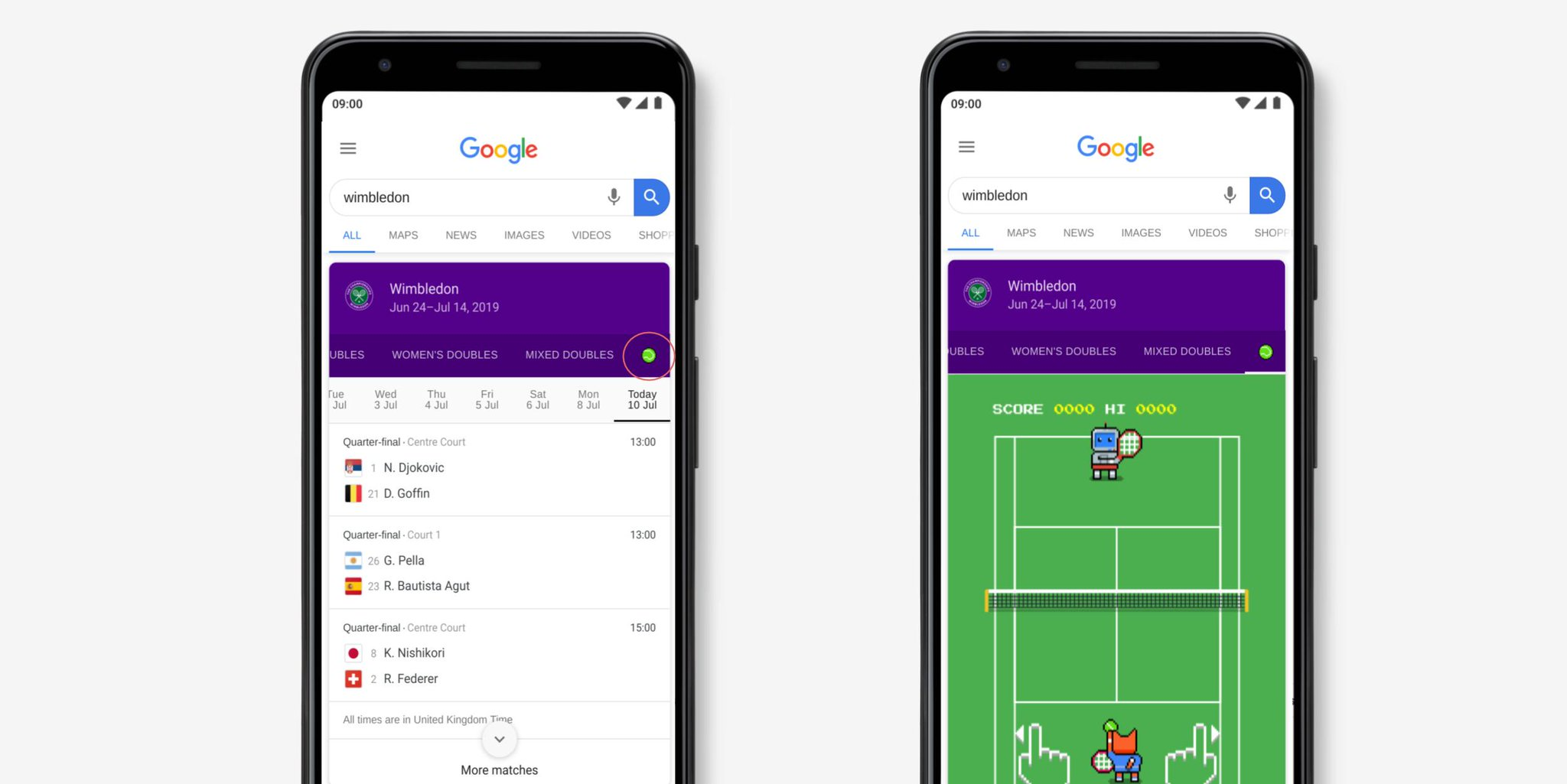 Google has a fun Wimbledon Easter egg you can play - if you know where ...