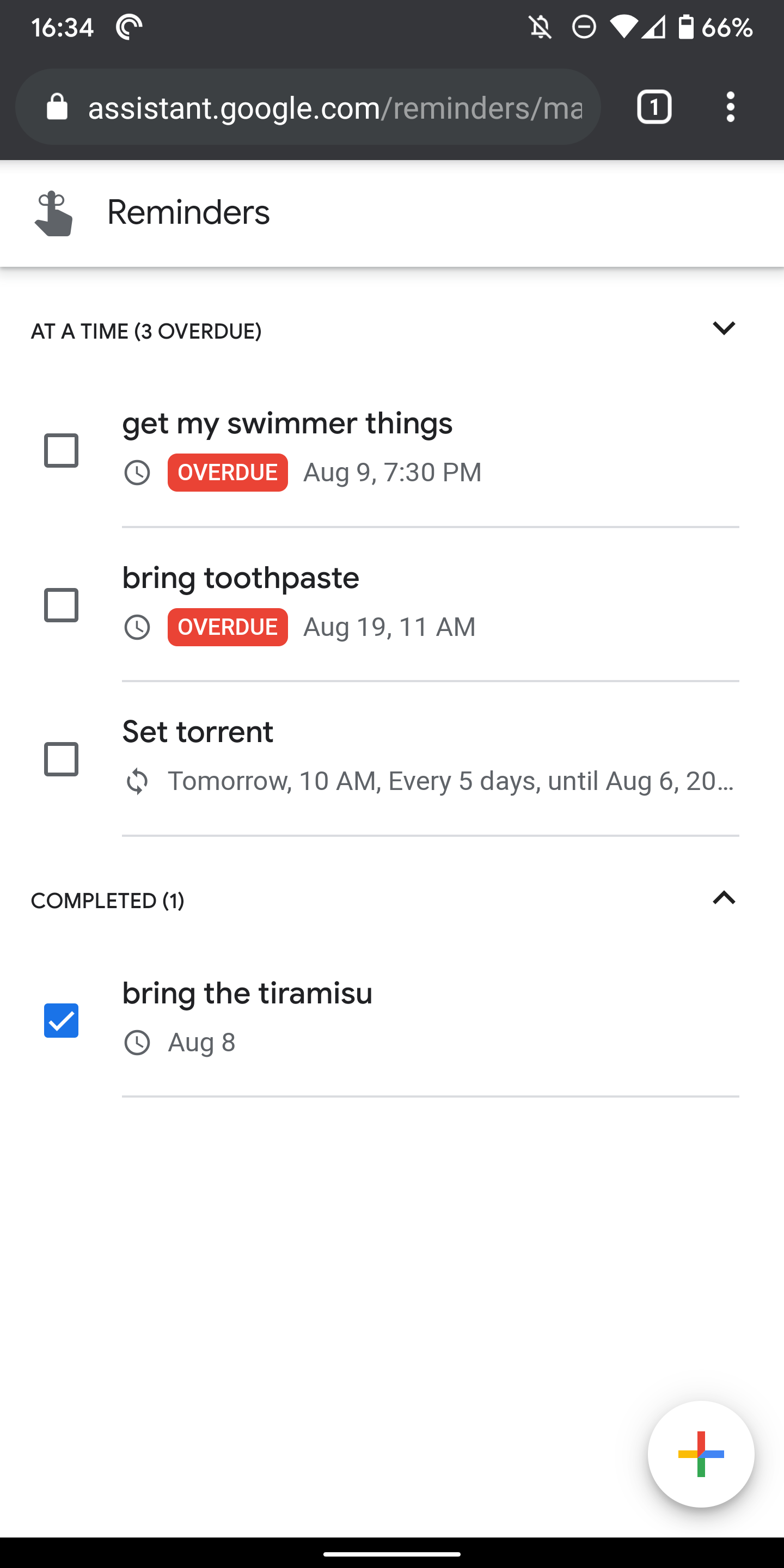 How to add a homescreen shortcut to your Google Assistant reminders