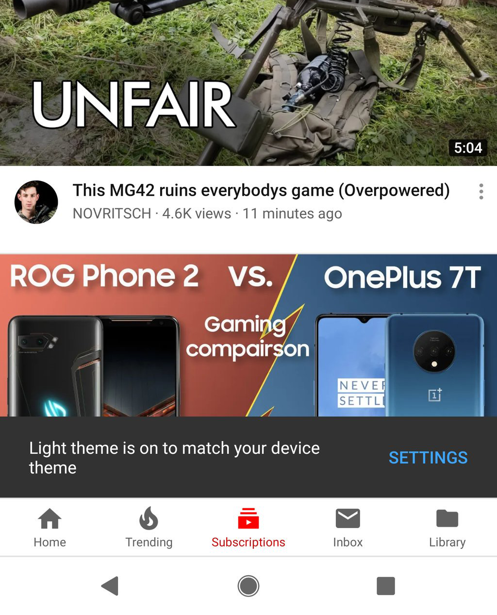 Youtube Gets Proper Dark Theme Syncing On Android 10 Youtube Gets Proper Dark Theme Syncing On Android 10