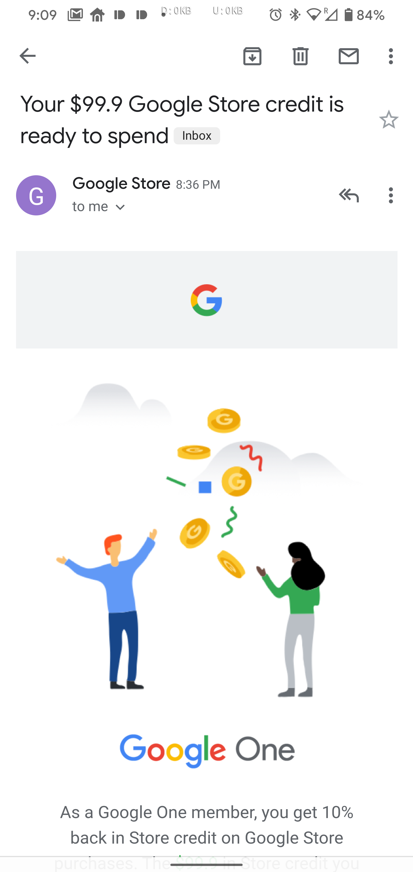 (Update Credits arriving) Google One subscribers can get up to a 10