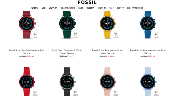 Fossil Sport picks up new colors, drops 