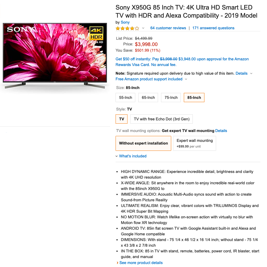 [Update Extra savings on select models] Sony X950G 4K Android TVs go