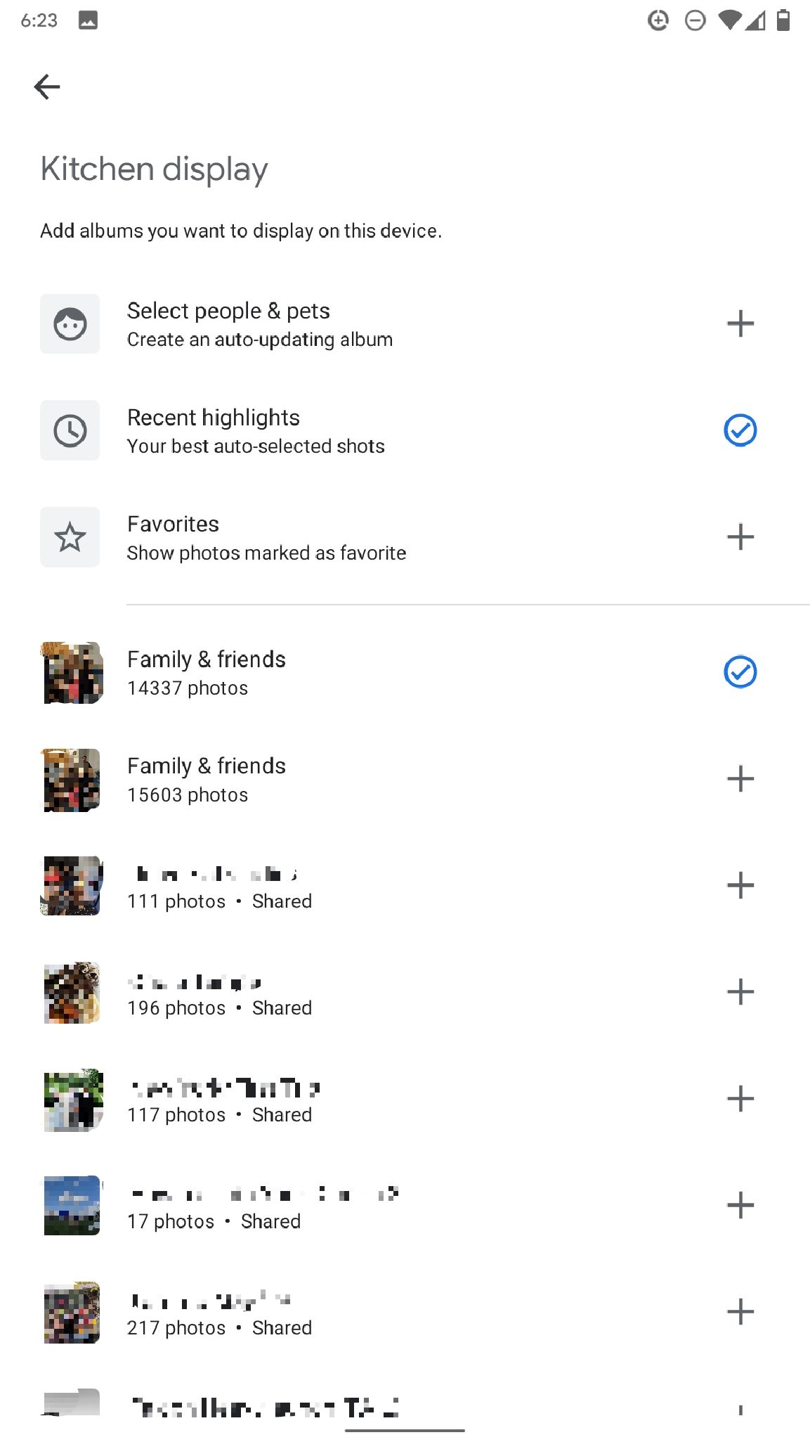You can now edit your smart display's photo frame settings from the
