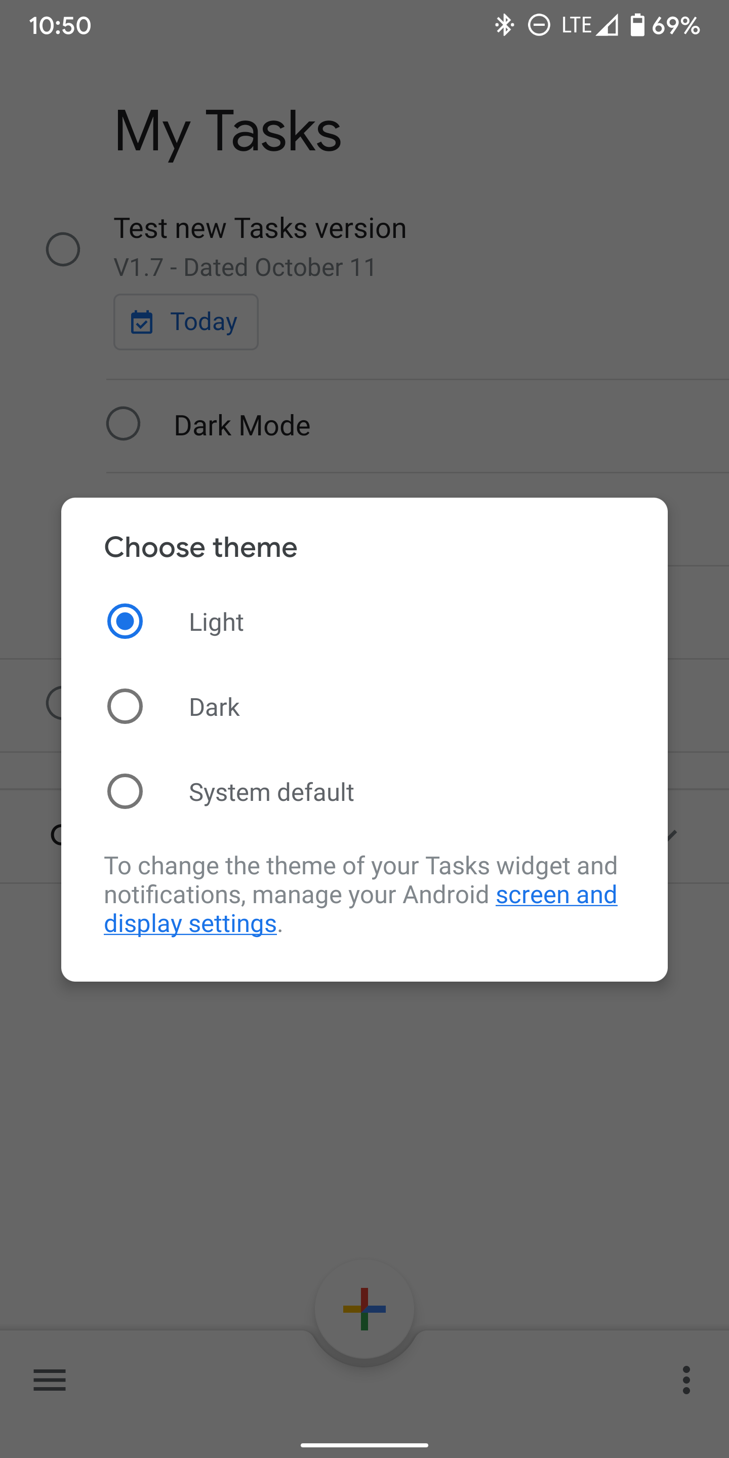 Google Tasks v1.7 adds dark mode and homescreen widget [APK Download]