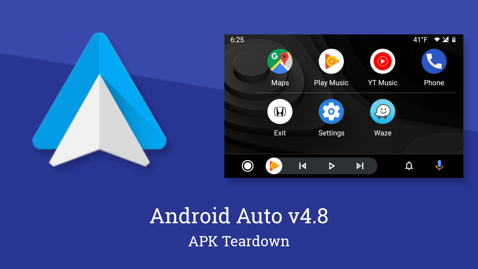 bijwoord Correct benzine Update: Weather rolling out) Android Auto v4.8 is ready to add app drawer  customization and persistent weather [APK Teardown]