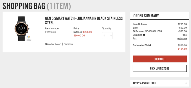 Get Fossil's Gen 5 smartwatches for 