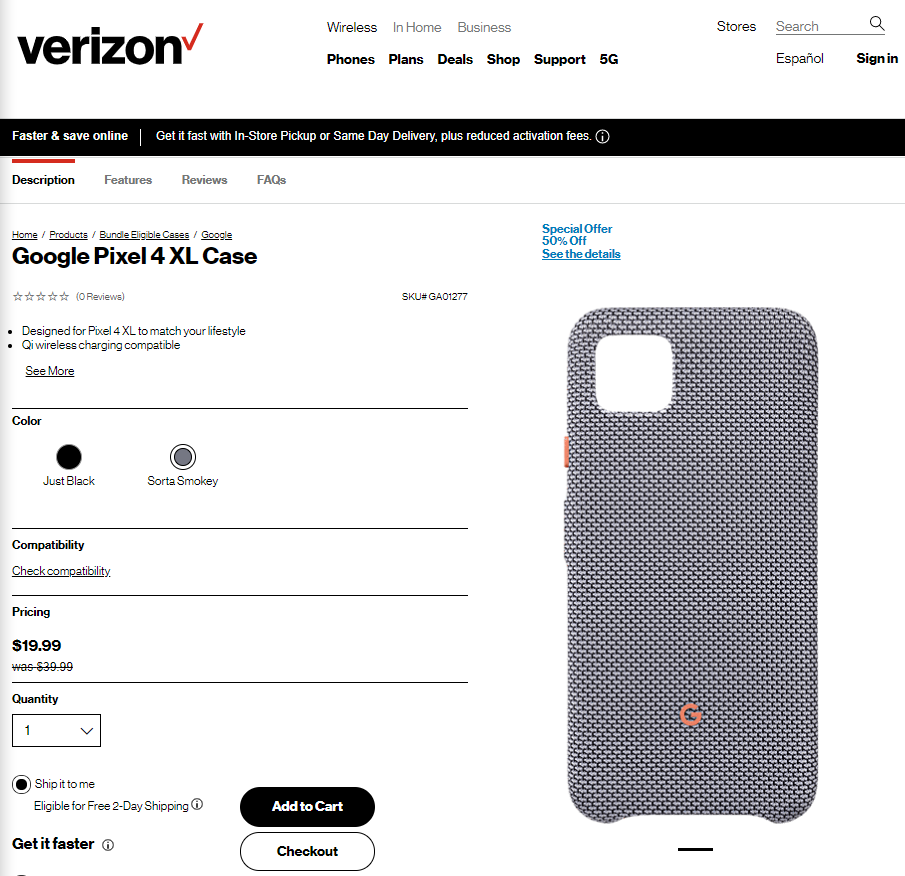 Grab a Pixel 4 fabric case from Verizon for just 20 (half off)