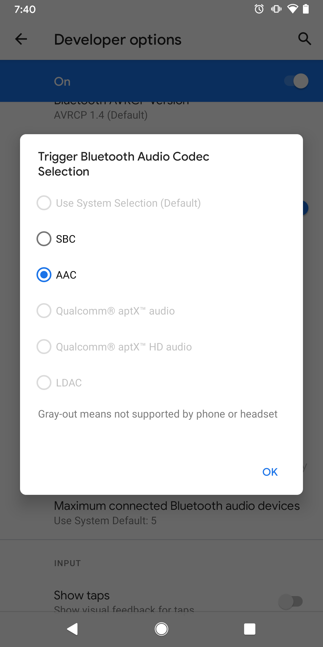 Android 11 makes it easy to check what audio codecs your Bluetooth  headphones support