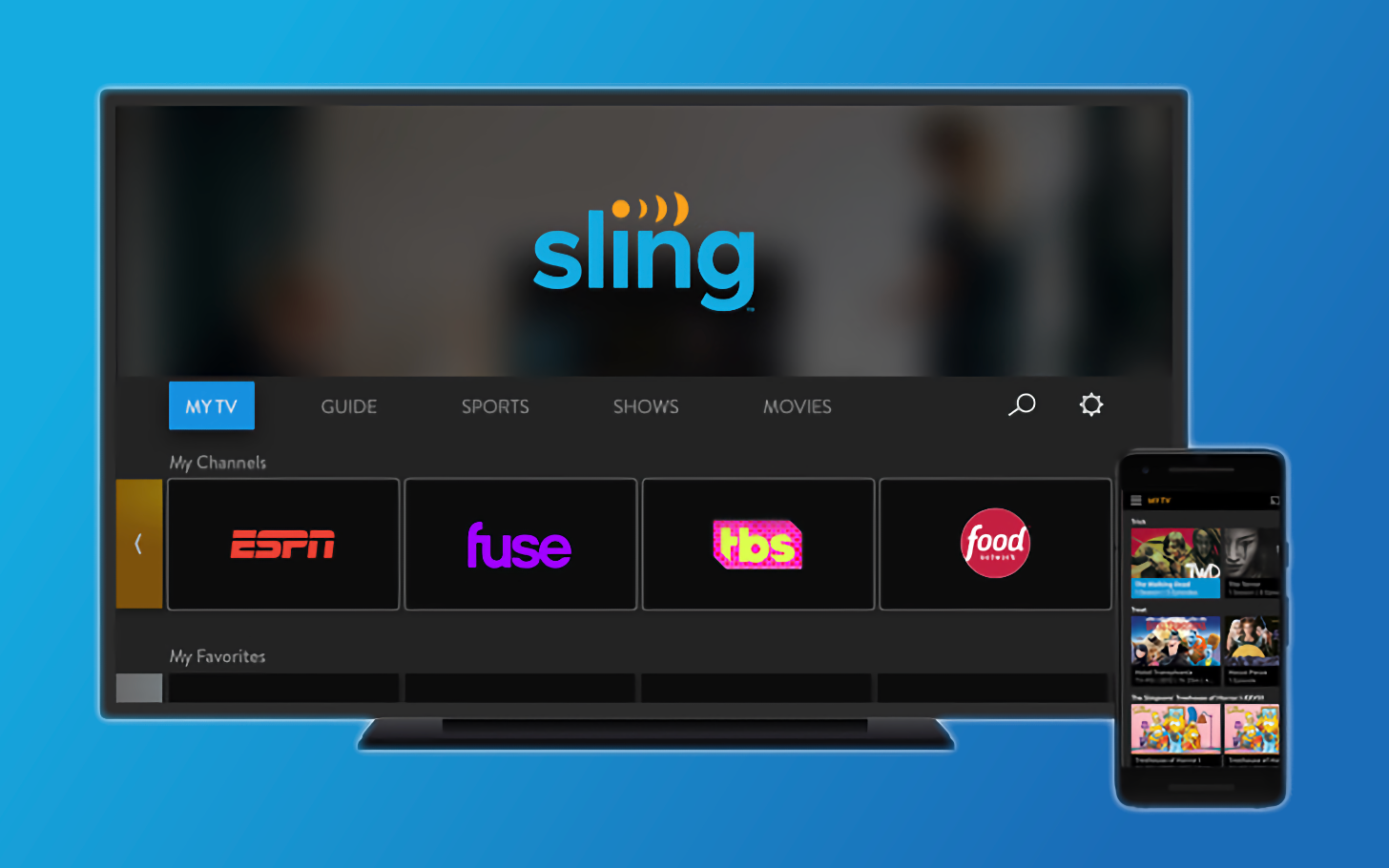 Watch Live TV Sling TV