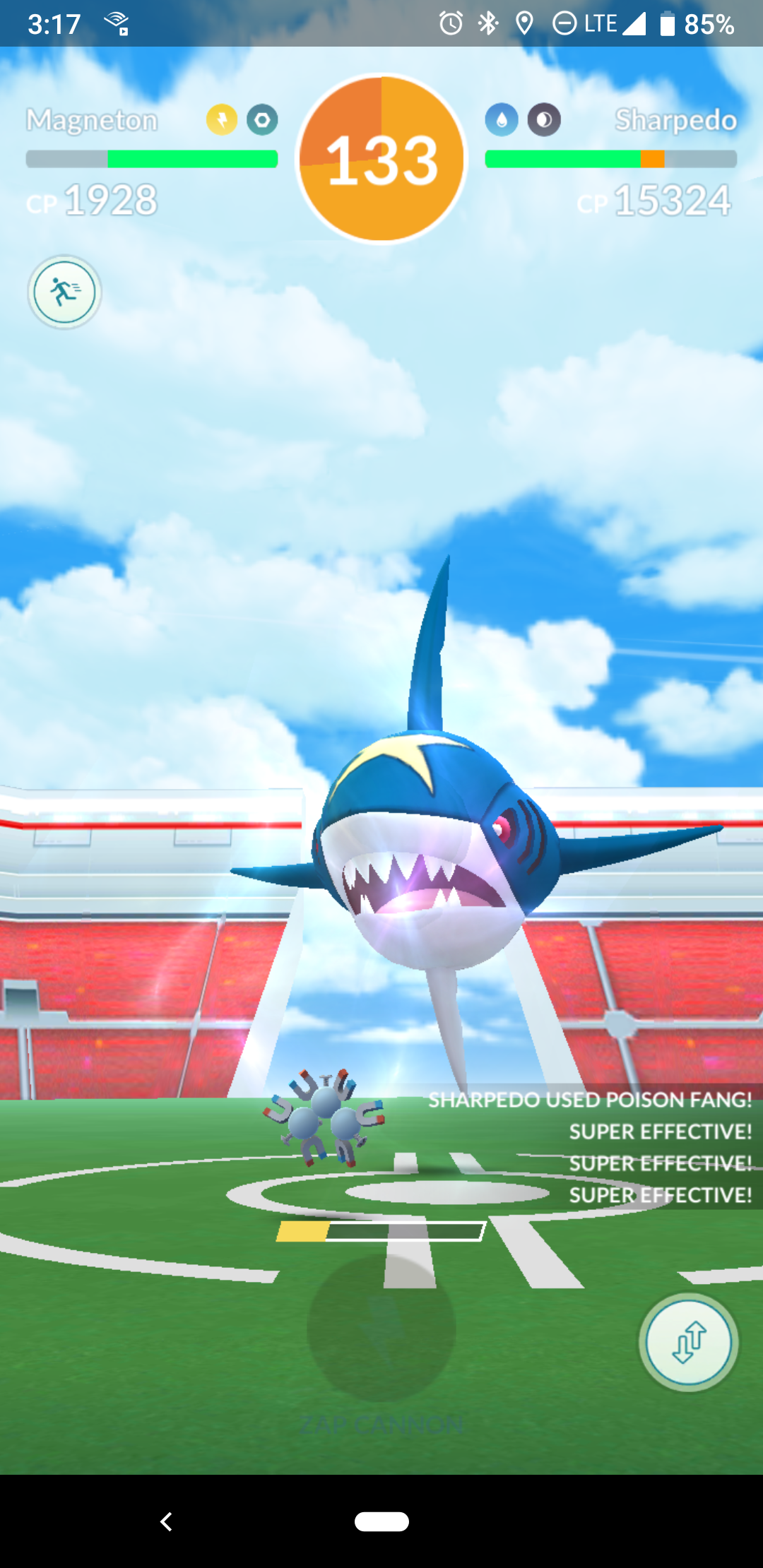 pokemon go sharpedo raid