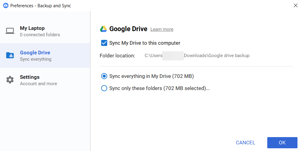 google drive sync not working