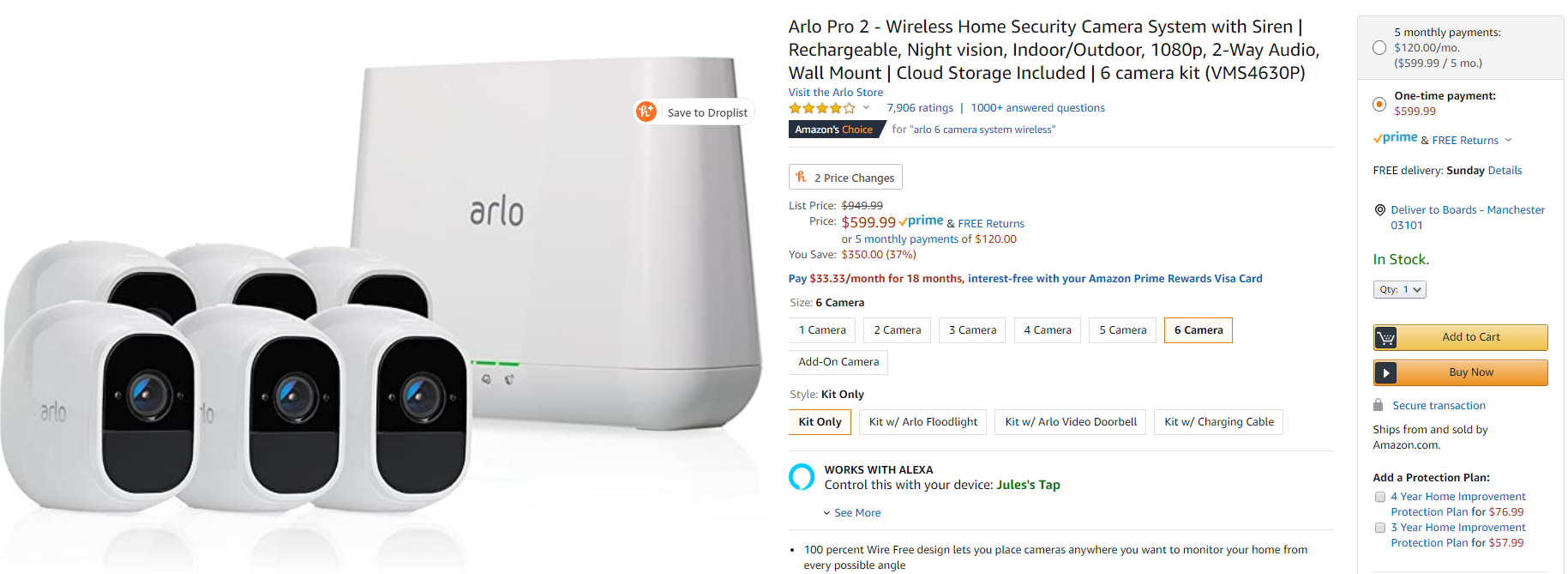 Get an Arlo Pro 2 system with 6 cameras at an all-time low price of ...