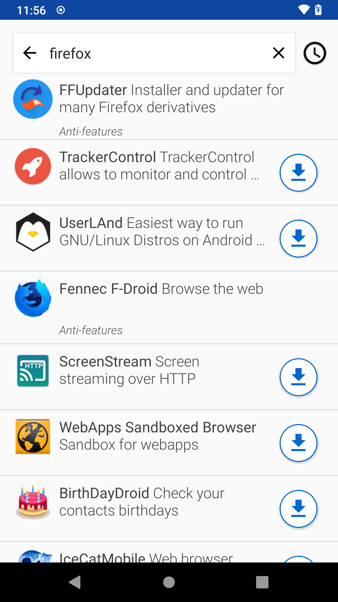 Search results for Firefox on F-Droid