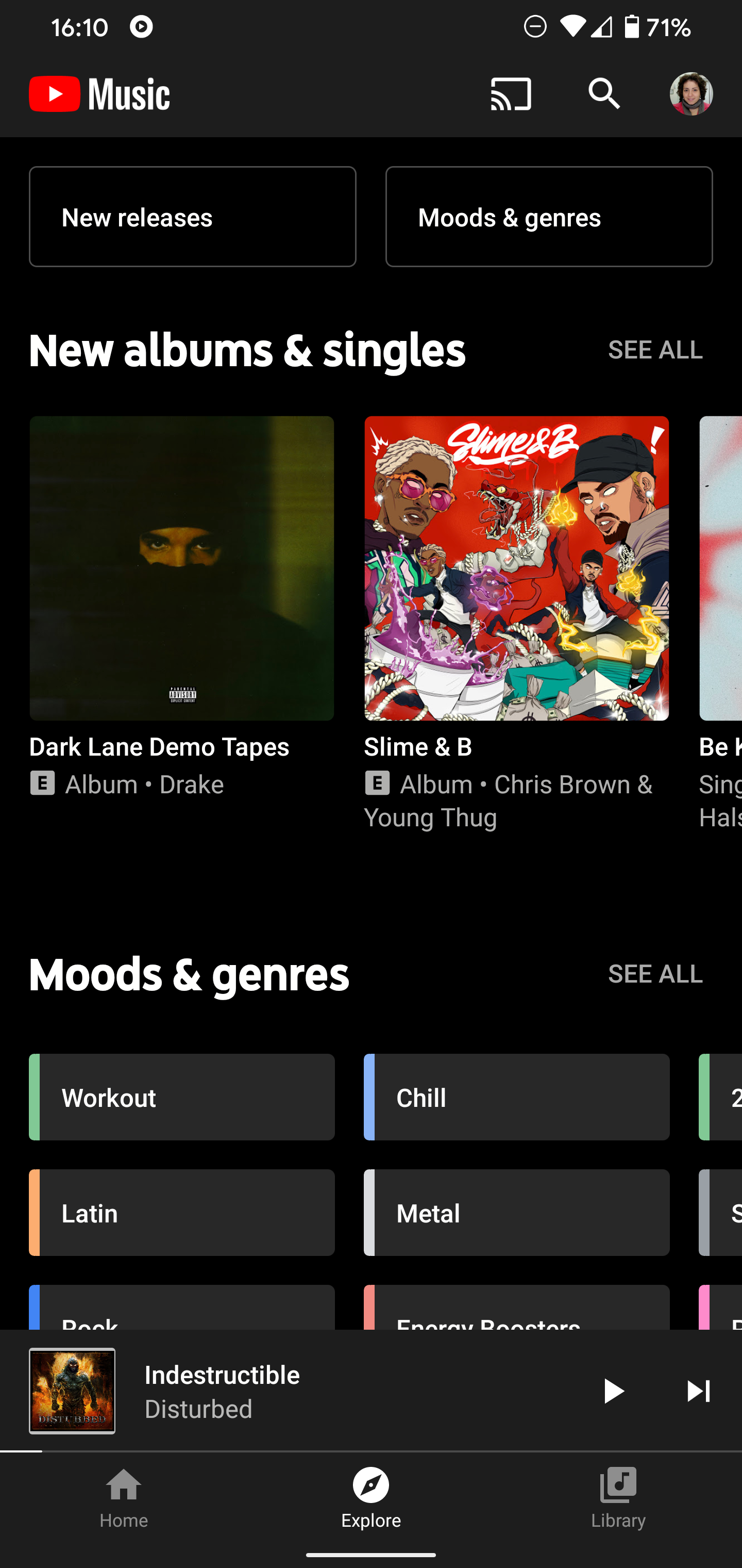 YouTube Music widely rolls out Explore tab and new player UI with