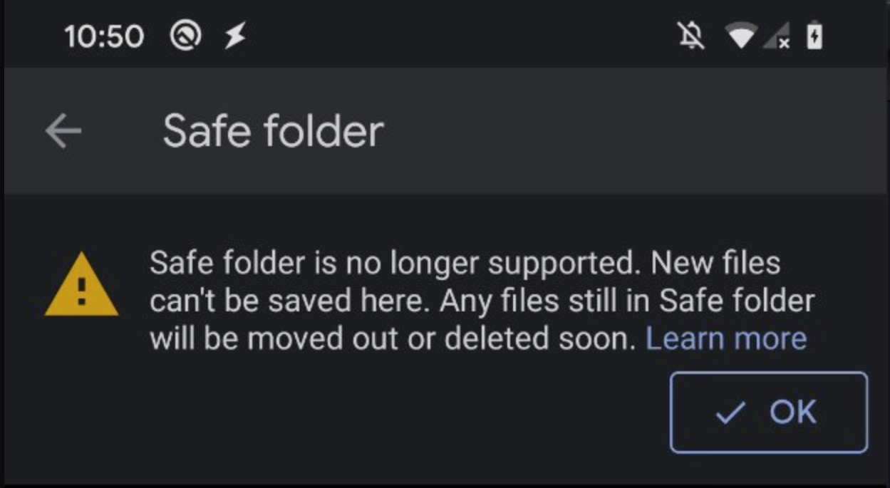 Google kills 'safe folder' feature in Files by Google app before it was