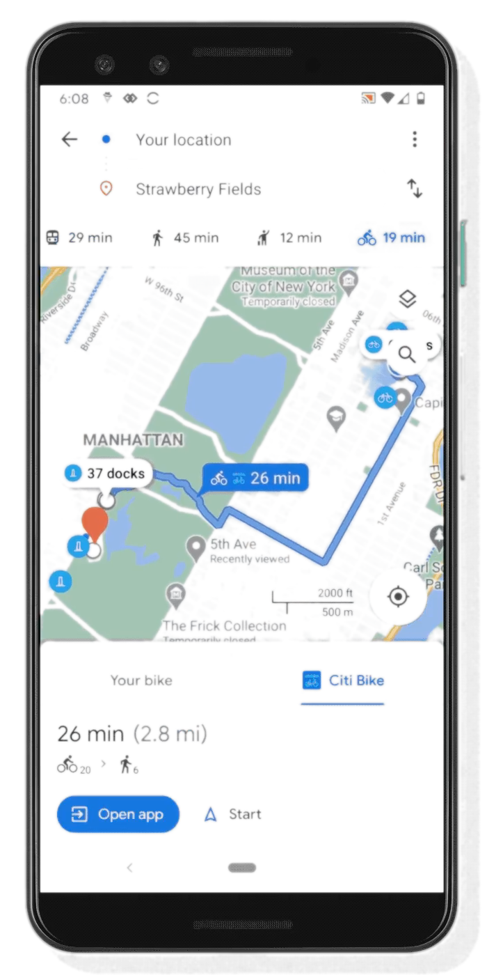 Google Maps rolls out directions centered on docked bikeshare journeys ...