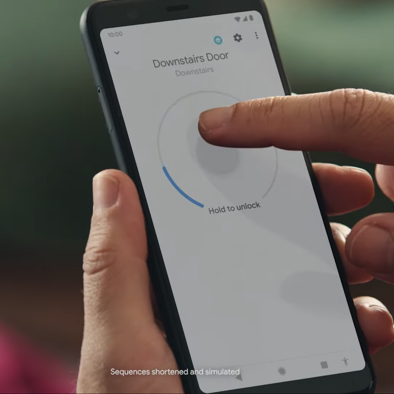 Google promo shows you could soon open Nest smart locks straight from