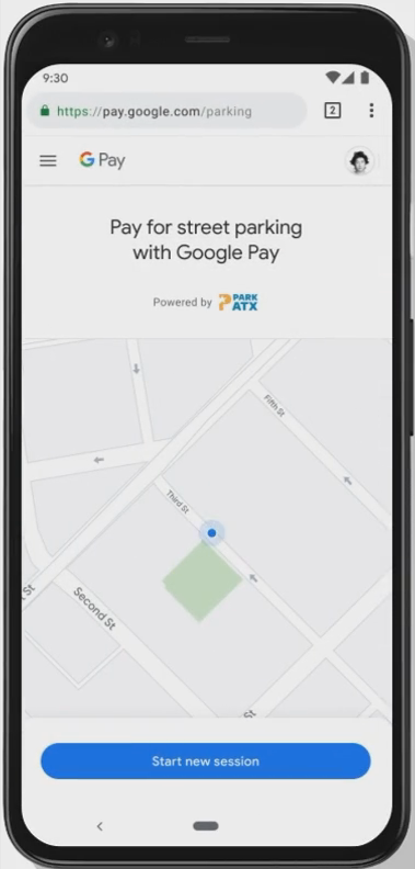 Google Pay now accepted for Passport - Google Maps Passport Parking B