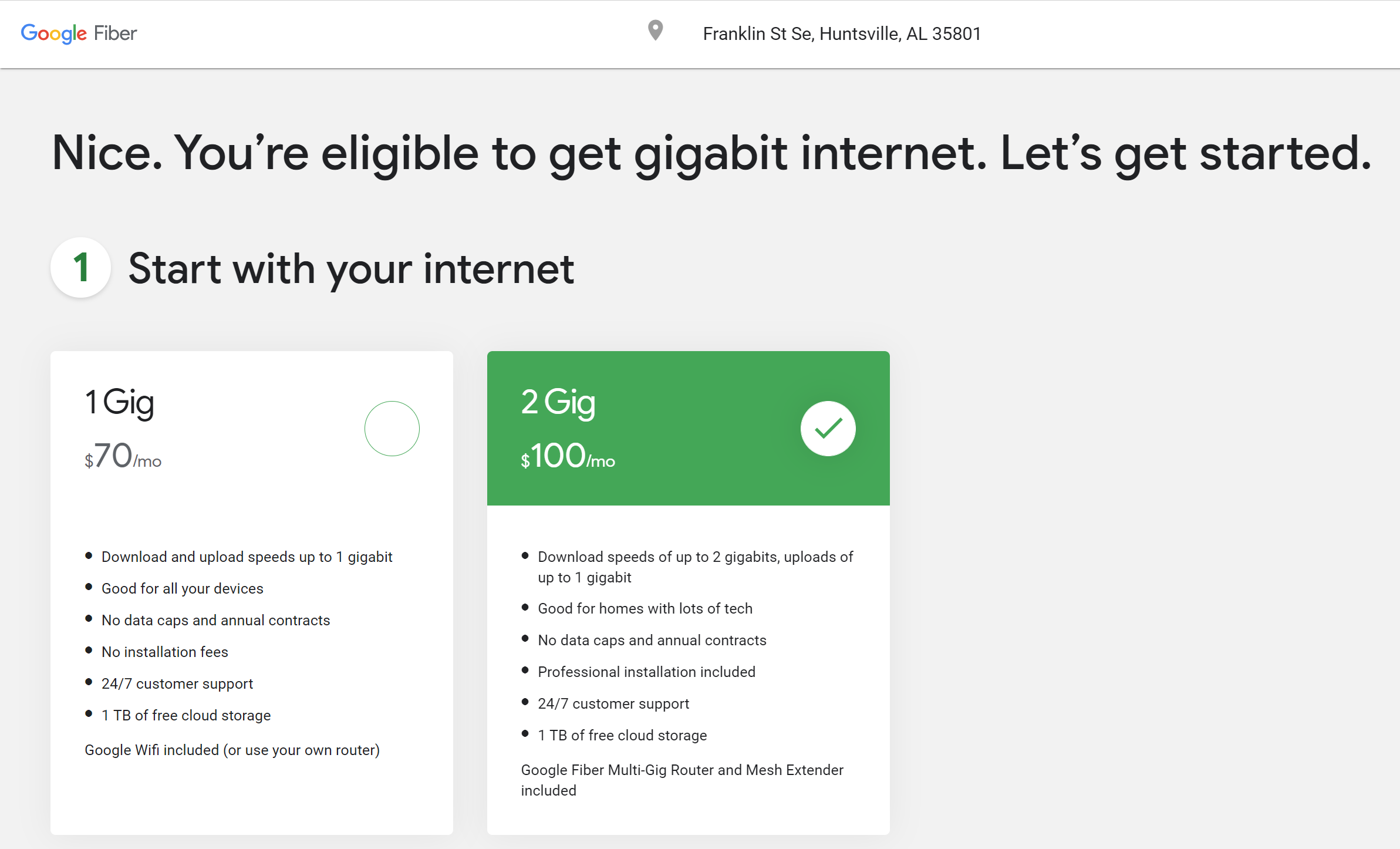 Google Fiber's 2 gigabit service now available for some of the luckiest