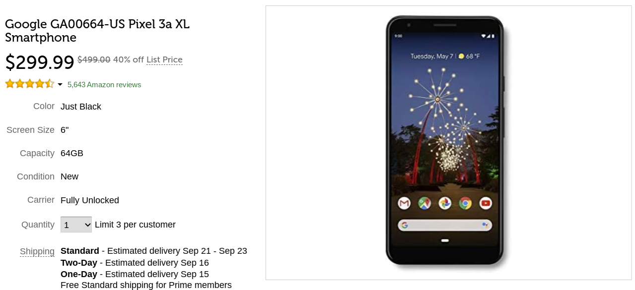 Try out Android 11 for yourself by picking up a Pixel 3a XL for just