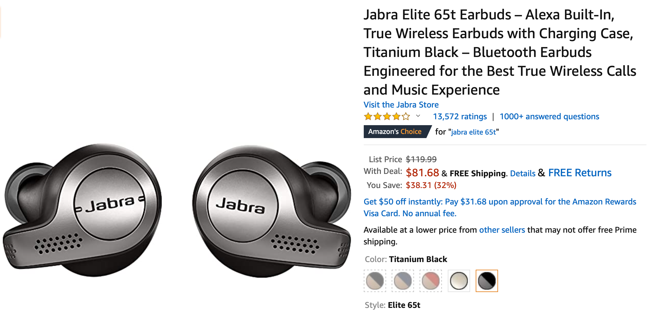 Jabra's Elite 65t wireless earbuds drop 