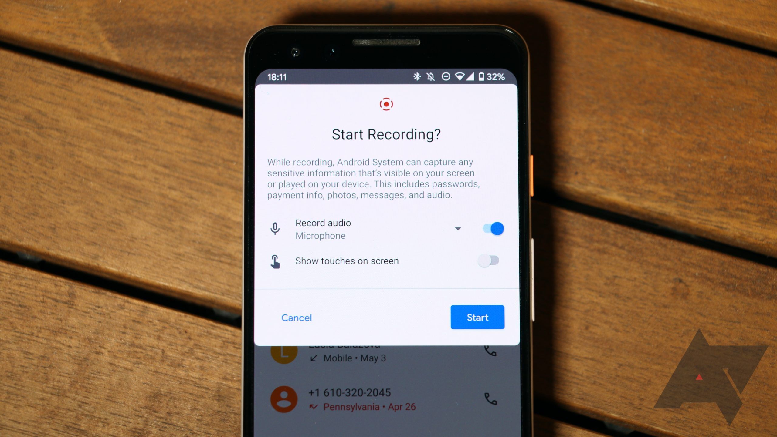 Tip: Android 11's built-in screen recorder also works for voice calls