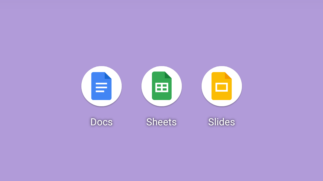 Google 'updates' Docs, Sheets, and Slides app icons by placing them on big white plates