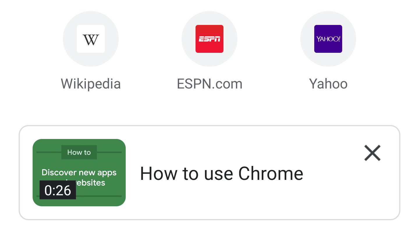Google is adding tutorial videos to Chrome for Android