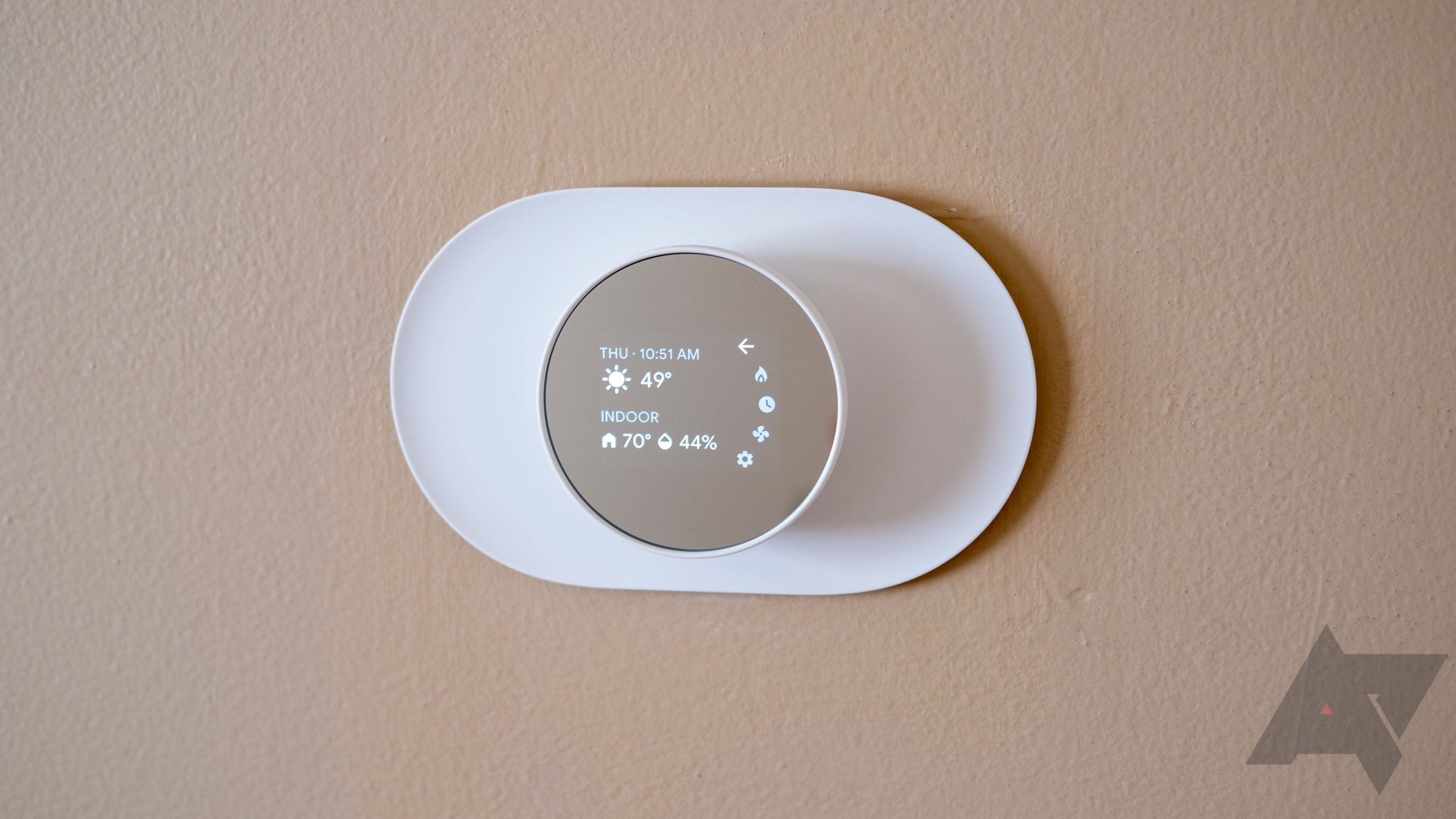 Front view of the Nest Thermostat