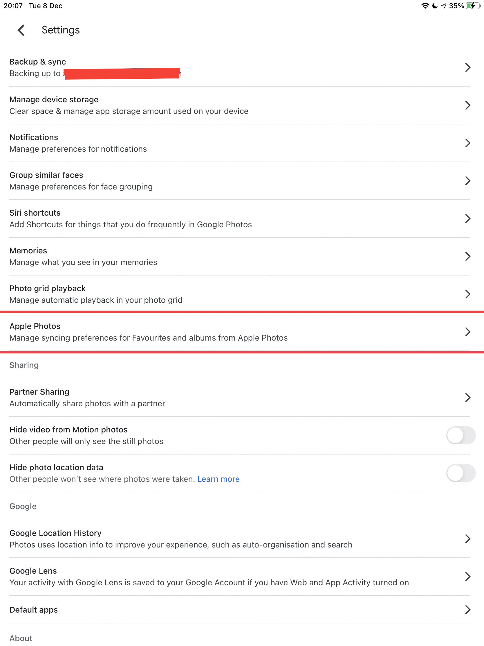 Google Photos can now sync liked images with Apple Photos