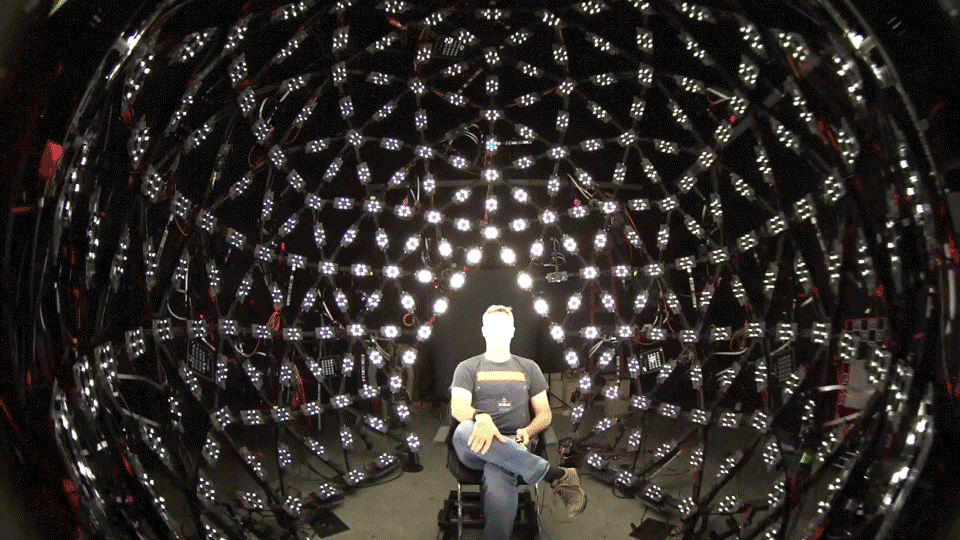 Google built a rig with dozens of cameras and hundreds of LED lights to make Portrait Lighting possible on Pixels