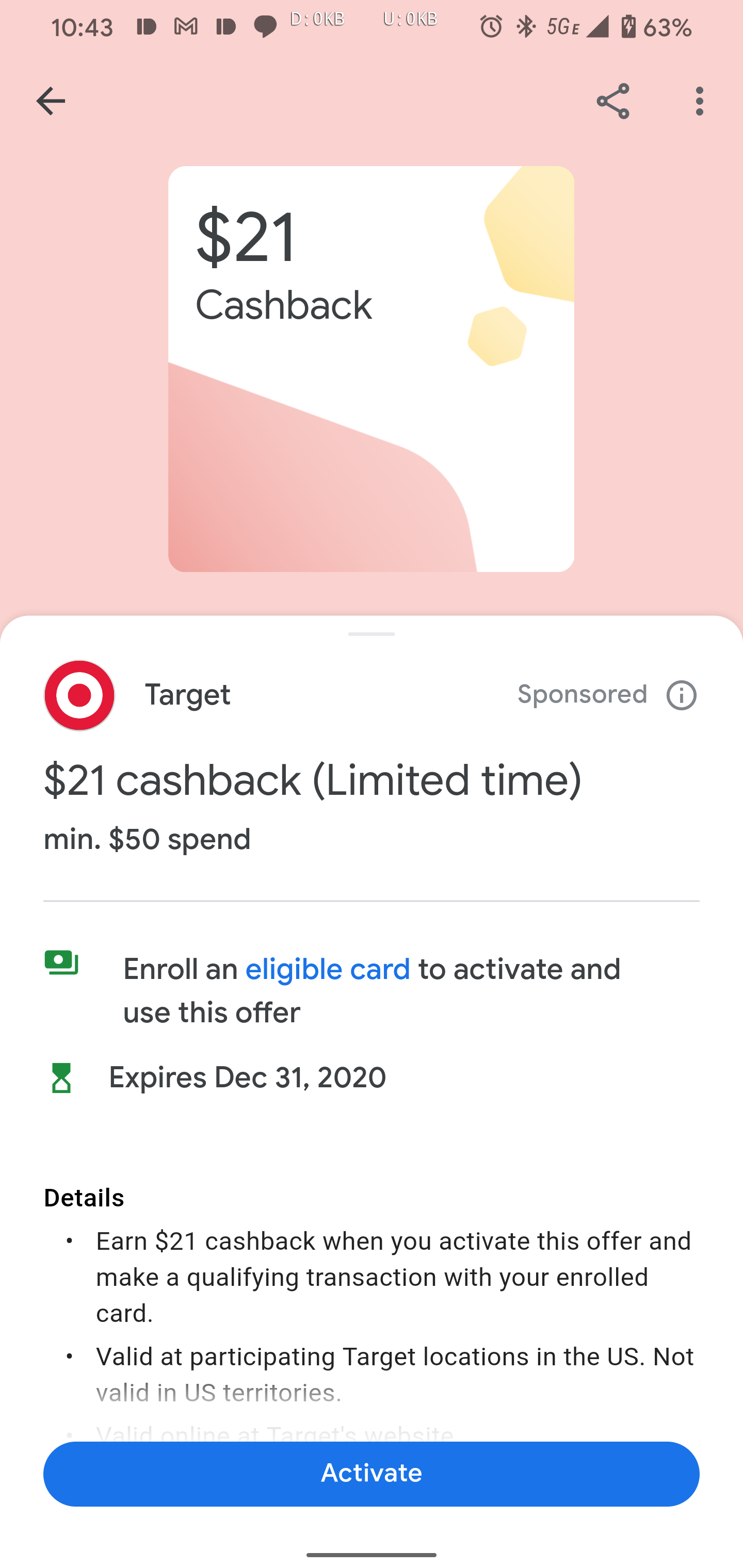 Google Pay wraps up '20 with 21 referrals, cashback offer from Target
