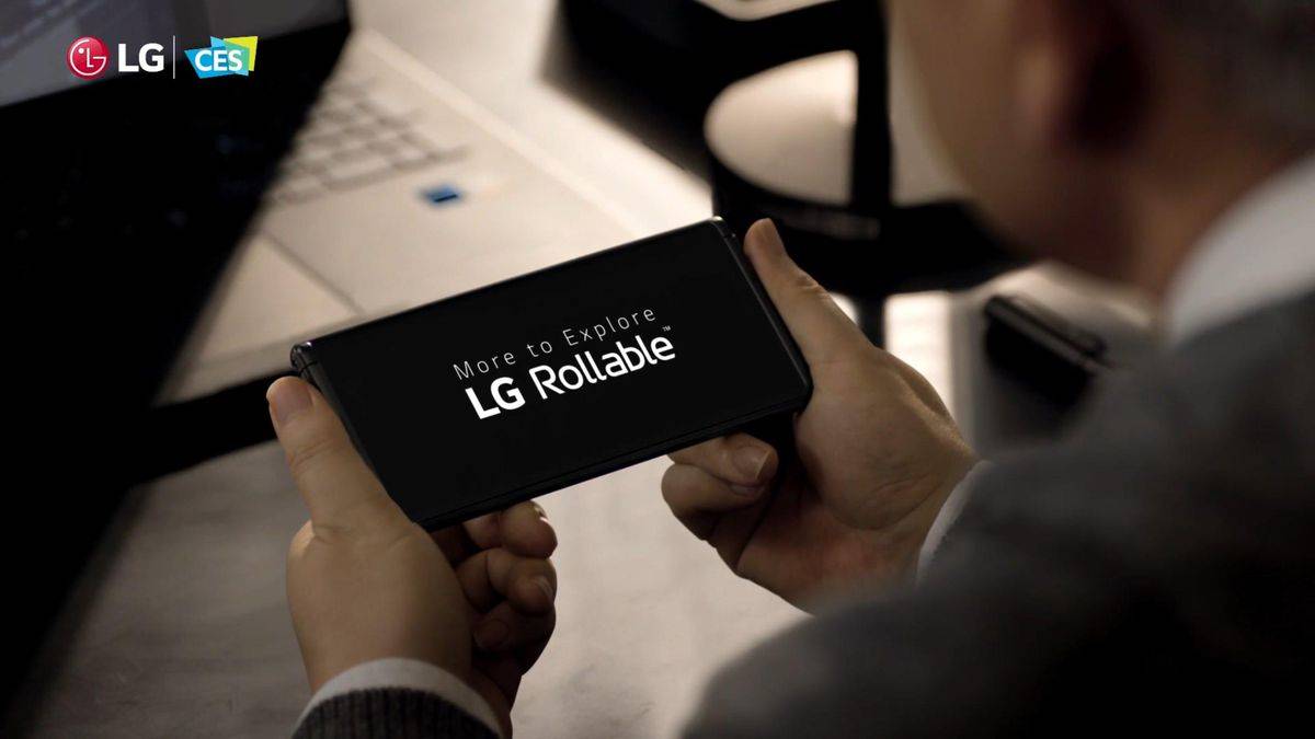 Check out the LG Rollable phone in this hands-on video