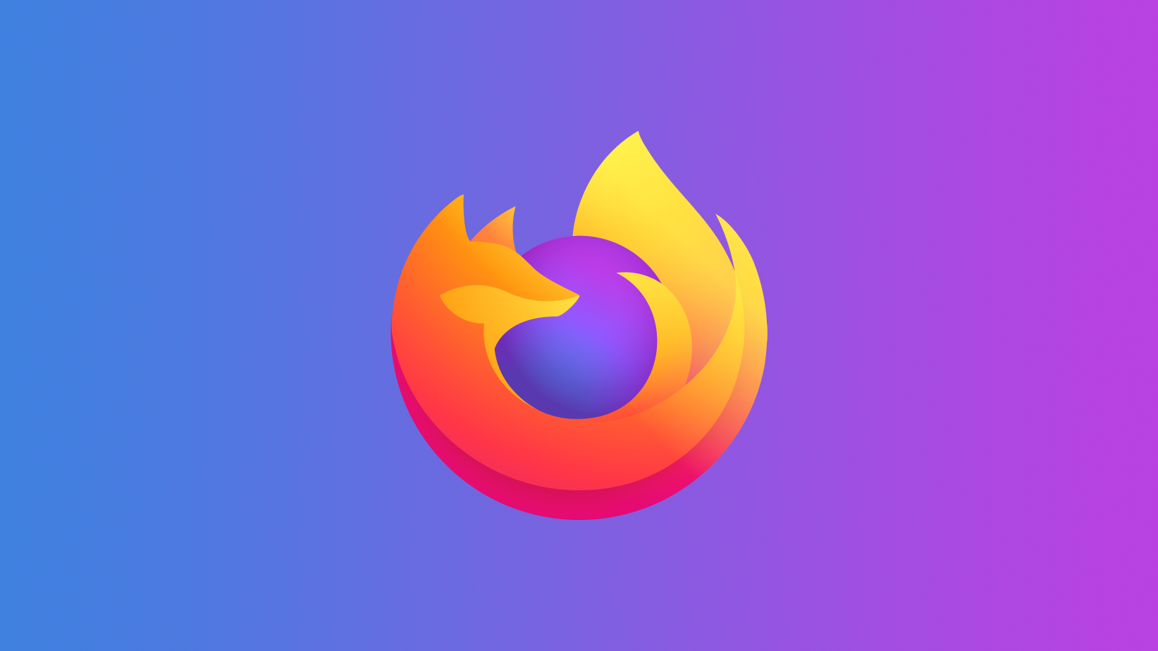 The Mozilla Firefox icon on a blue and purple background