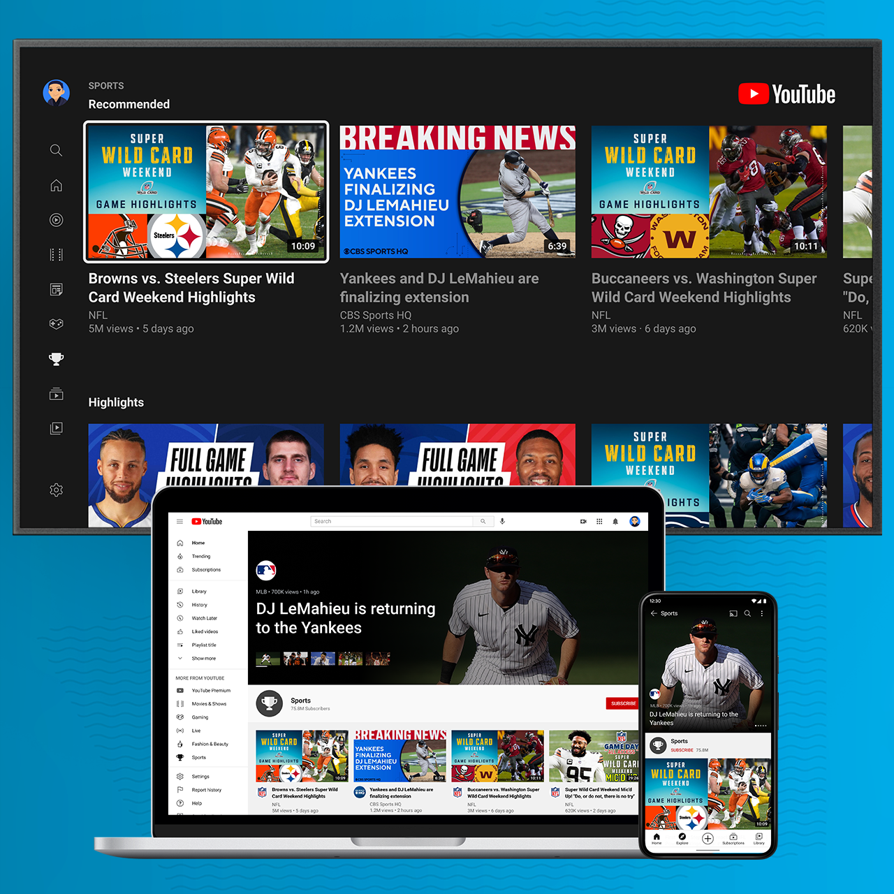 YouTube Redesigns Its Sports Page To Promote Highlights, Athlete ...