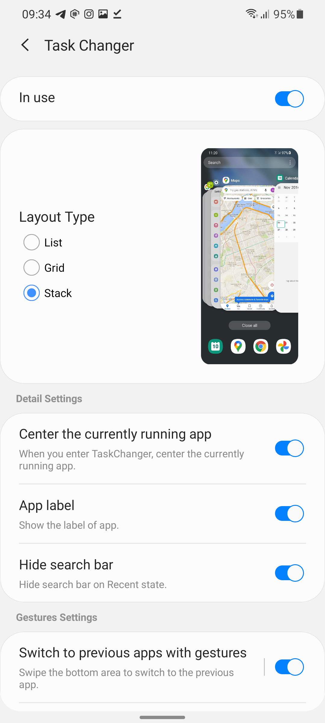 Samsung Home Up restores Task Changer and adds new features