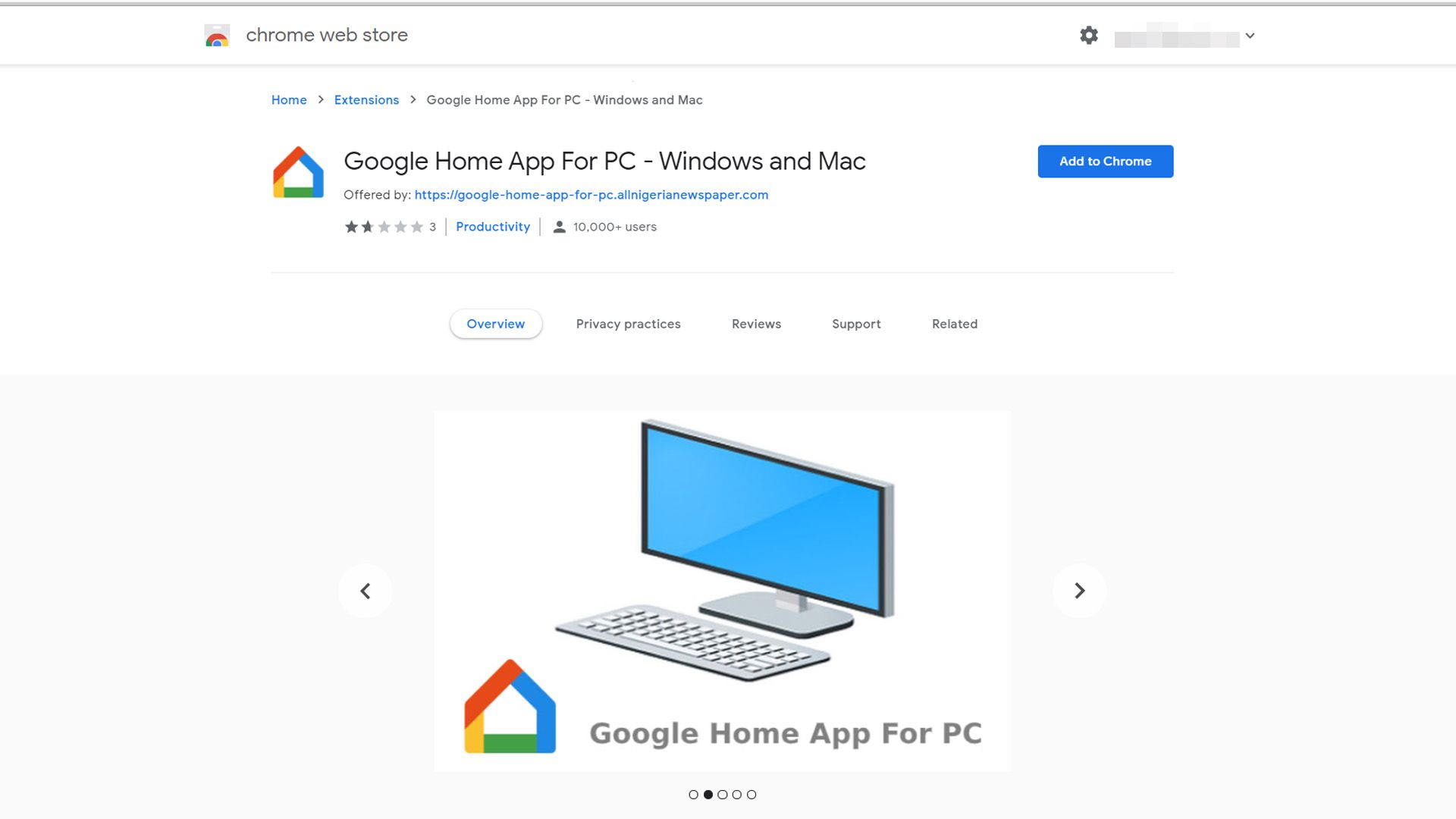 googel home app for mac
