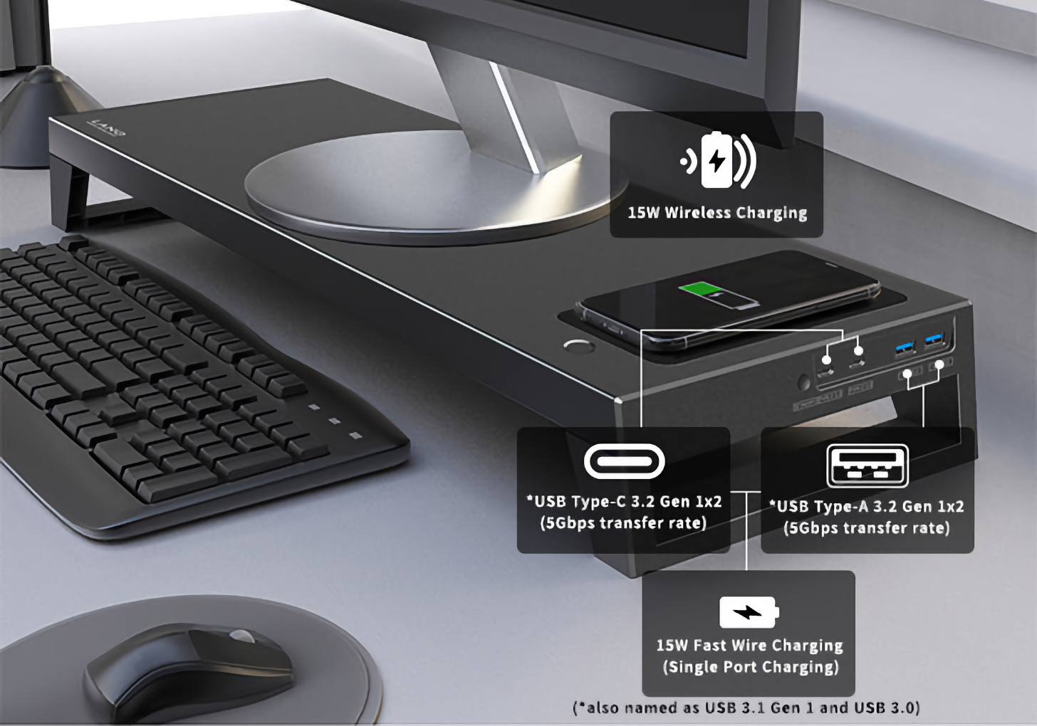 The Lanq Pcdock Adds Biometric Authentication And Rgb Lighting To Any Setup Backable Now On