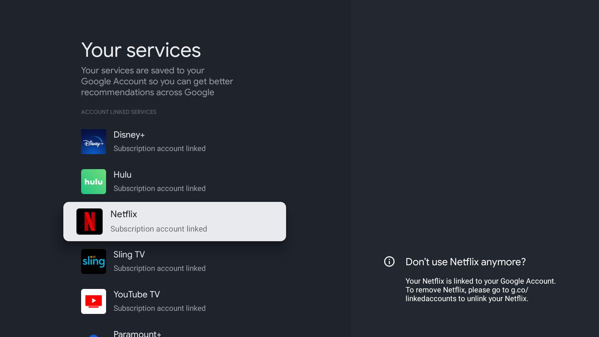 Netflix and Chromecast for Google TV are starting to patch up their