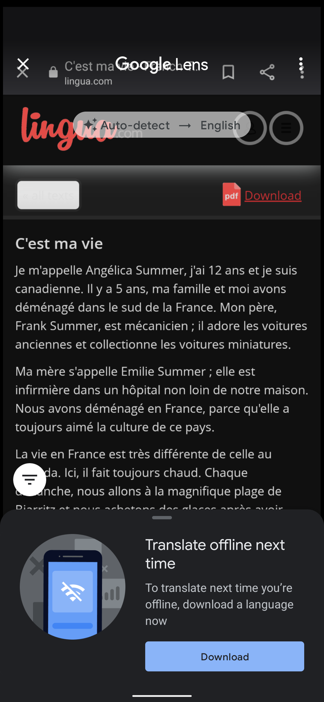 Google Lens translate feature spotted in Android 12 recents screen