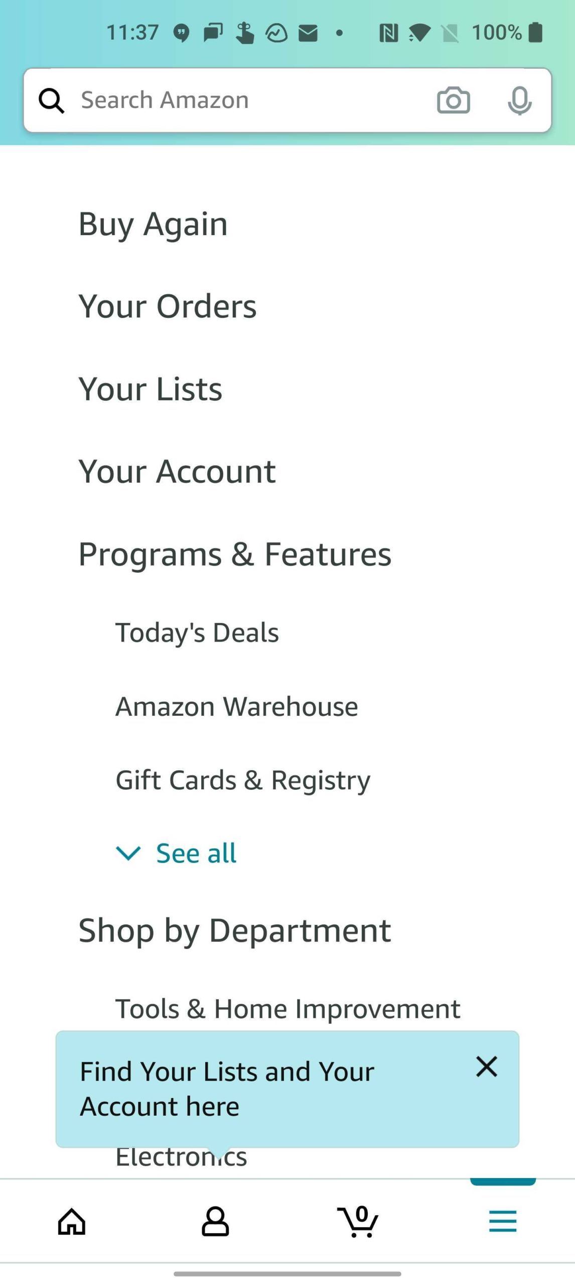 Amazon app picks up new UI with bottom bar navigation and better Whole