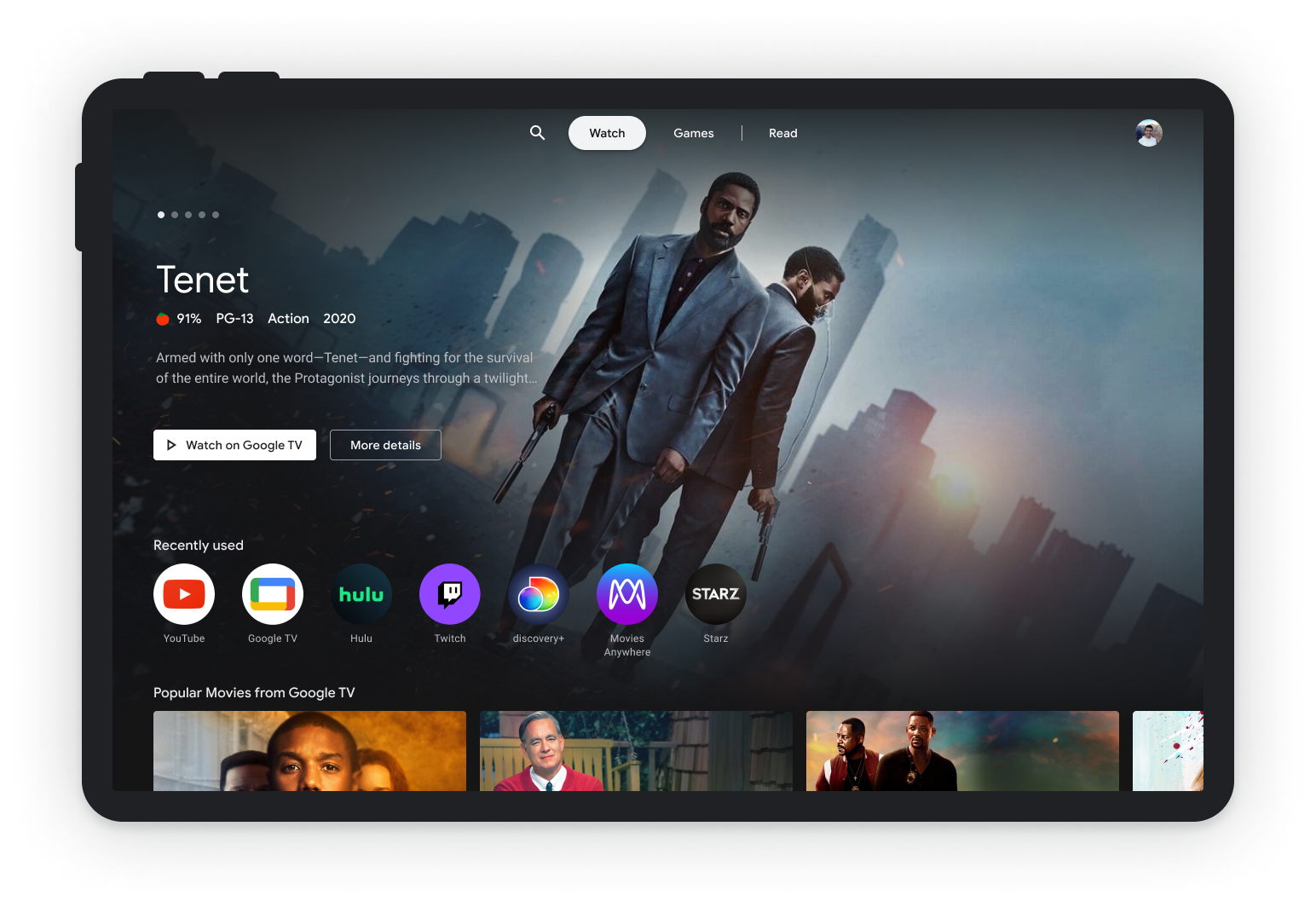 Google gives Android TV new Discover, Home and Apps tabs to make it more  like Google TV - CNET