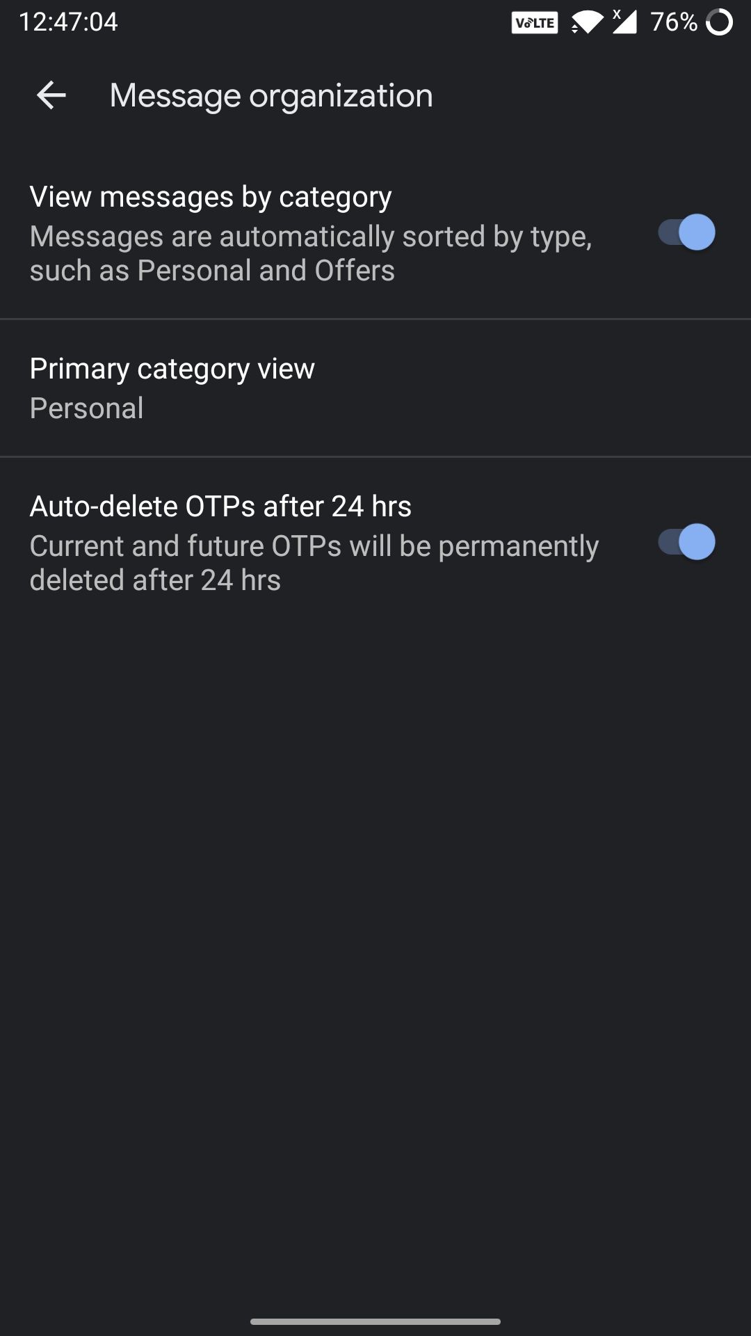Google Messages will tidy up your OTPriddled inbox